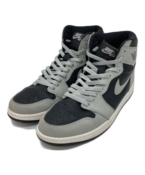 NIKE（ナイキ）NIKE (ナイキ) AIR JORDAN 1 RETRO HIGH OG ブラック×グレー サイズ:US10.5の古着・服飾アイテム