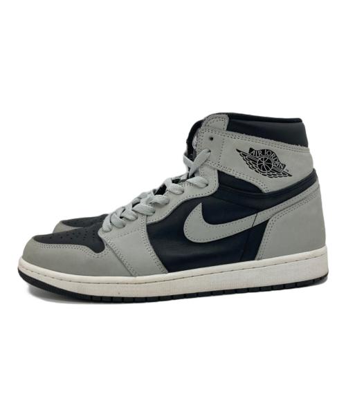 NIKE（ナイキ）NIKE (ナイキ) AIR JORDAN 1 RETRO HIGH OG ブラック×グレー サイズ:US10.5の古着・服飾アイテム