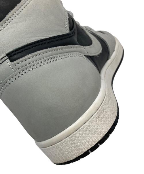 NIKE（ナイキ）NIKE (ナイキ) AIR JORDAN 1 RETRO HIGH OG ブラック×グレー サイズ:US10.5の古着・服飾アイテム
