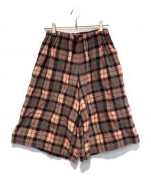 tricot COMME des GARCONS（トリココムデギャルソン）の古着「タータンチェックサルエルパンツ」｜グレー×レッド
