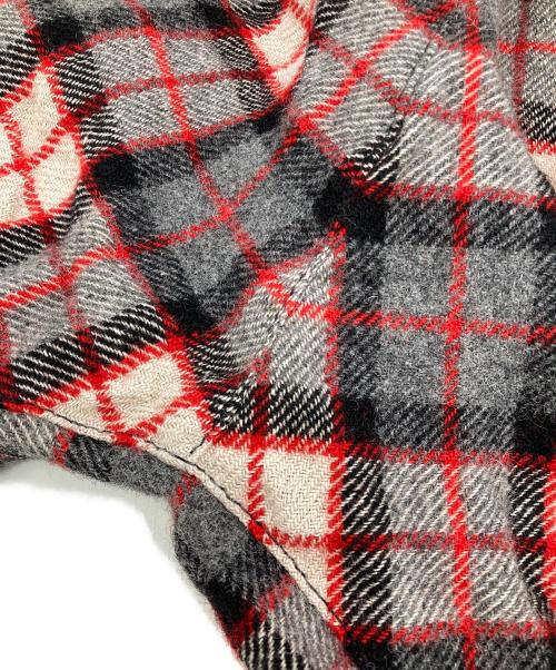 tricot COMME des GARCONS（トリココムデギャルソン）tricot COMME des GARCONS (トリココムデギャルソン) タータンチェックサルエルパンツ グレー×レッド サイズ:Ｓの古着・服飾アイテム