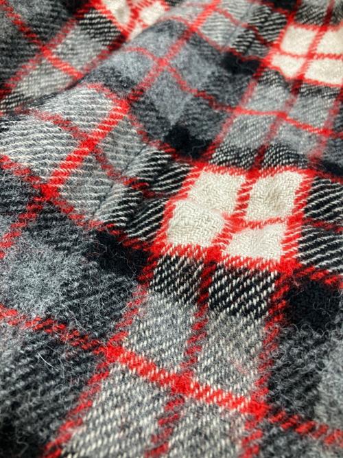 tricot COMME des GARCONS（トリココムデギャルソン）tricot COMME des GARCONS (トリココムデギャルソン) タータンチェックサルエルパンツ グレー×レッド サイズ:Ｓの古着・服飾アイテム