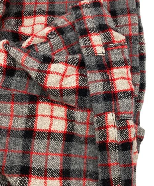 tricot COMME des GARCONS（トリココムデギャルソン）tricot COMME des GARCONS (トリココムデギャルソン) タータンチェックサルエルパンツ グレー×レッド サイズ:Ｓの古着・服飾アイテム