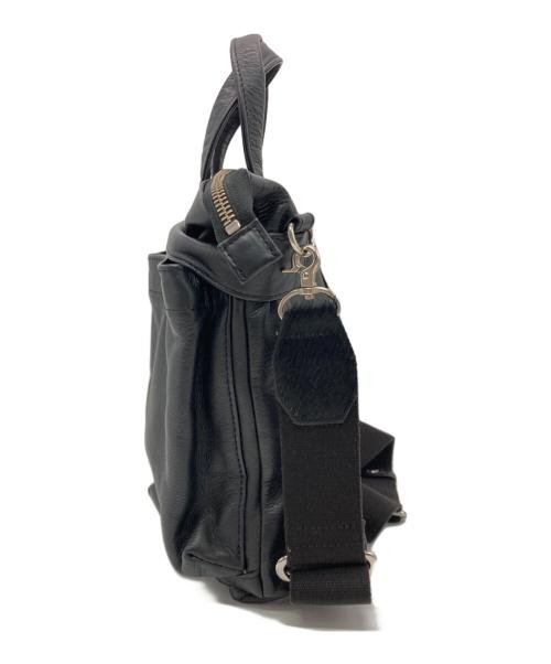 SLOW（スロウ）SLOW (スロウ) BEAMS (ビームス) HELMET BAG SOFT LEATHER S ブラックの古着・服飾アイテム