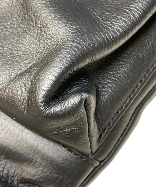 SLOW（スロウ）SLOW (スロウ) BEAMS (ビームス) HELMET BAG SOFT LEATHER S ブラックの古着・服飾アイテム