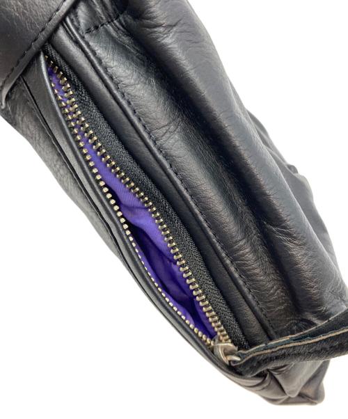 SLOW（スロウ）SLOW (スロウ) BEAMS (ビームス) HELMET BAG SOFT LEATHER S ブラックの古着・服飾アイテム