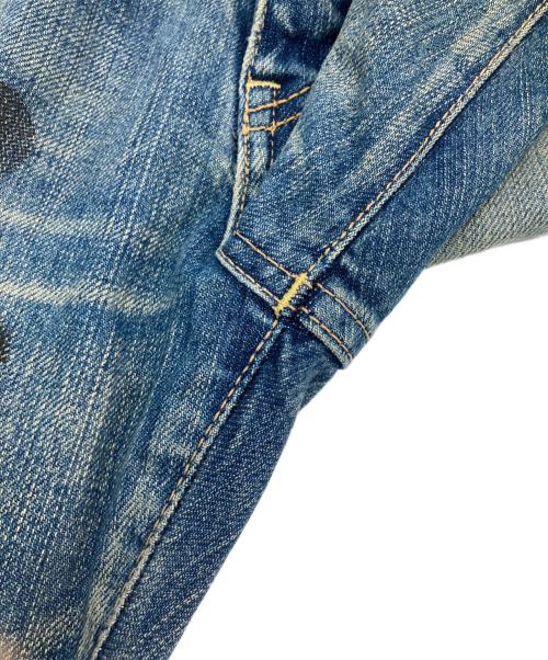 Hysteric Glamour（ヒステリックグラマー）Hysteric Glamour (ヒステリックグラマー) ニューヨークドールズプリントデニムパンツ インディゴ サイズ:Mの古着・服飾アイテム