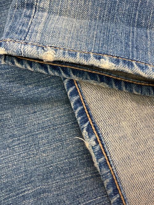 Hysteric Glamour（ヒステリックグラマー）Hysteric Glamour (ヒステリックグラマー) ニューヨークドールズプリントデニムパンツ インディゴ サイズ:Mの古着・服飾アイテム
