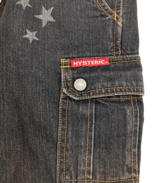 hysterics（ヒステリックス）hysterics (ヒステリックス) スタープリントデニムパンツ ブラック サイズ:Sの古着・服飾アイテム