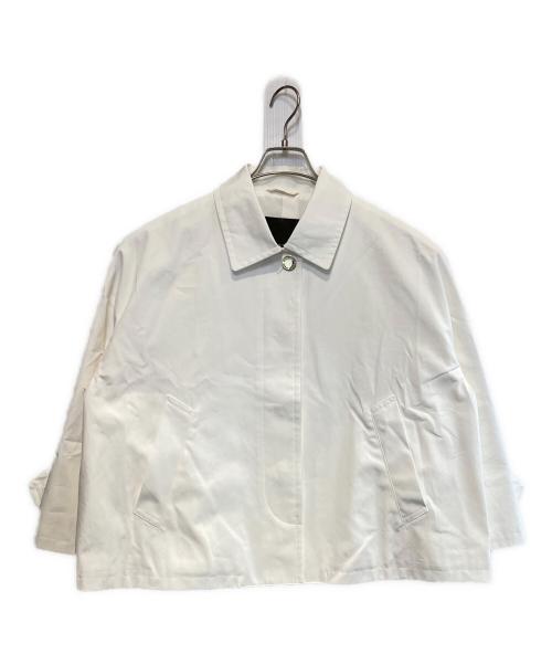 MACKINTOSH LONDON（マッキントッシュ ロンドン）MACKINTOSH LONDON (マッキントッシュ ロンドン) ウェザーコットンステンカラーショートコート ホワイト サイズ:38の古着・服飾アイテム