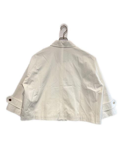 MACKINTOSH LONDON（マッキントッシュ ロンドン）MACKINTOSH LONDON (マッキントッシュ ロンドン) ウェザーコットンステンカラーショートコート ホワイト サイズ:38の古着・服飾アイテム