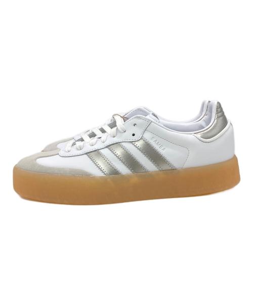 adidas（アディダス）adidas (アディダス) SAMBAE ホワイト×シルバー サイズ:US10 未使用品の古着・服飾アイテム