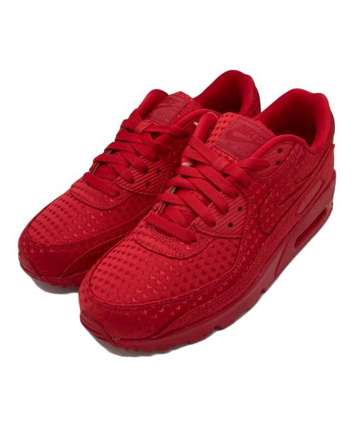 NIKE（ナイキ）NIKE (ナイキ) AIR MAX 90 PRM レッド サイズ:US9 未使用品の古着・服飾アイテム