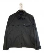 FRED PERRYフレッドペリー）の古着「Zip Through Overshirt」｜ブラック