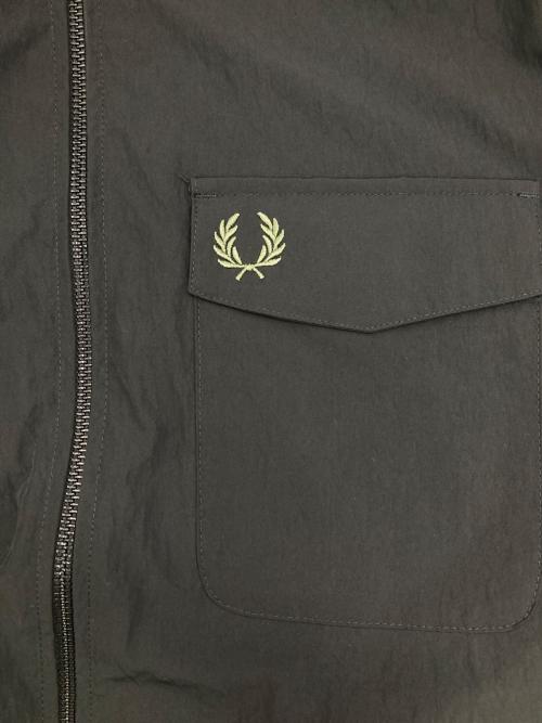 FRED PERRY（フレッドペリー）FRED PERRY (フレッドペリー) Zip Through Overshirt ブラック サイズ:Lの古着・服飾アイテム