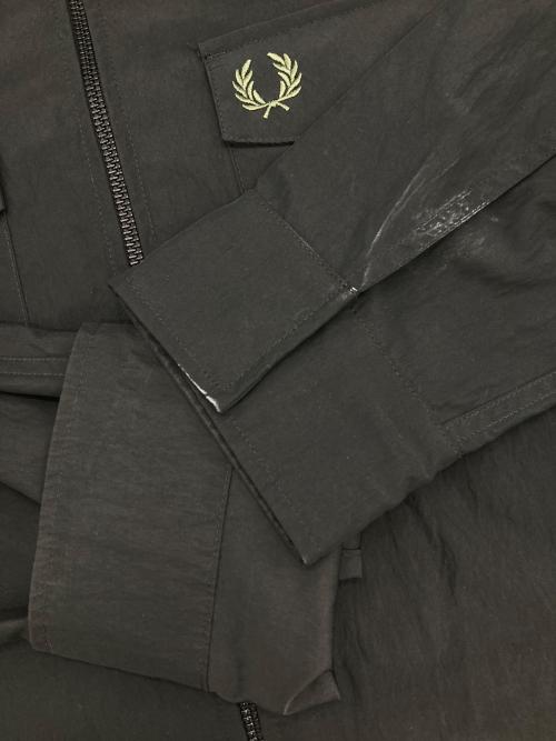 FRED PERRY（フレッドペリー）FRED PERRY (フレッドペリー) Zip Through Overshirt ブラック サイズ:Lの古着・服飾アイテム