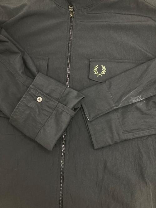 FRED PERRY（フレッドペリー）FRED PERRY (フレッドペリー) Zip Through Overshirt ブラック サイズ:Lの古着・服飾アイテム