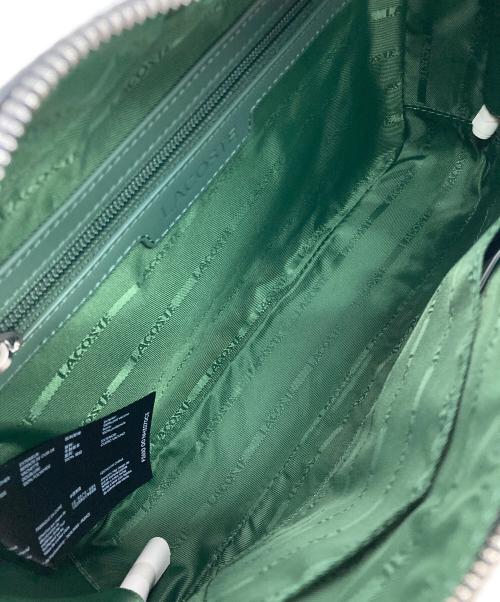 LACOSTE（ラコステ）LACOSTE (ラコステ) CHANTACOスクエアショルダーバッグ ブラック 未使用品の古着・服飾アイテム