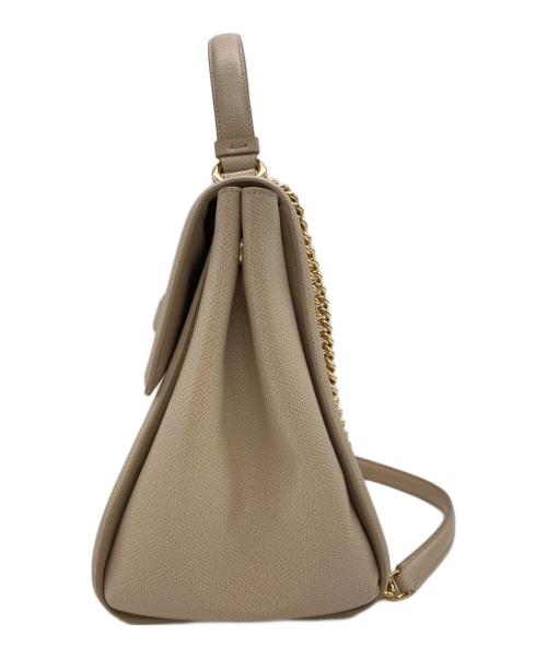 Salvatore Ferragamo（サルヴァトーレ フェラガモ）Salvatore Ferragamo (サルヴァトーレ フェラガモ) VARAチェーンショルダーバッグ ベージュの古着・服飾アイテム