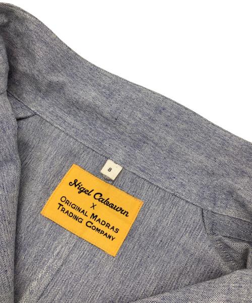 NIGEL CABOURN（ナイジェルケーボン）NIGEL CABOURN (ナイジェルケーボン) ORIGINAL MADRAS TRADING COMPANY (オリジナル マドラス トレーディング カンパニー) FRENCHWORK COVERALL DR ブルー サイズ:M(8)の古着・服飾アイテム