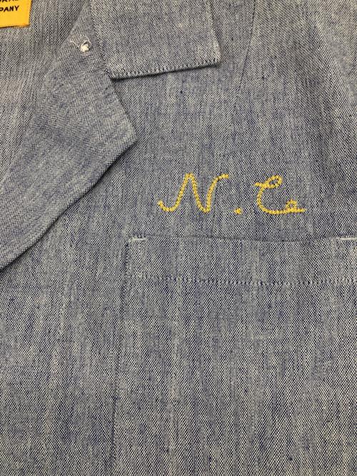NIGEL CABOURN（ナイジェルケーボン）NIGEL CABOURN (ナイジェルケーボン) ORIGINAL MADRAS TRADING COMPANY (オリジナル マドラス トレーディング カンパニー) FRENCHWORK COVERALL DR ブルー サイズ:M(8)の古着・服飾アイテム
