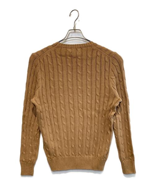 POLO RALPH LAUREN（ポロ・ラルフローレン）POLO RALPH LAUREN (ポロ・ラルフローレン) ピマコットンケーブルニットセーター ベージュ サイズ:L 未使用品の古着・服飾アイテム