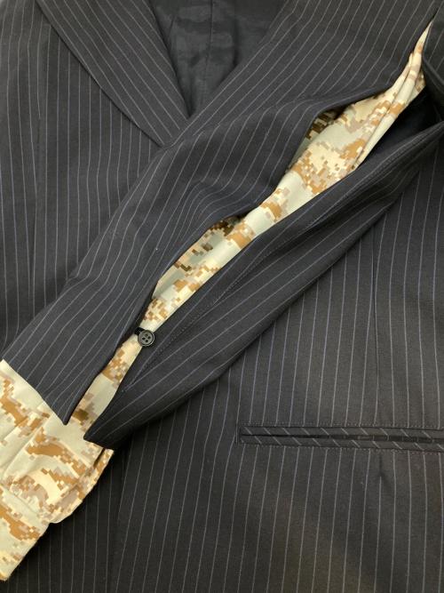 LIMI feu（リミフゥ）LIMI feu (リミフゥ) レイヤード2Bシングルジャケット ネイビー サイズ:2の古着・服飾アイテム
