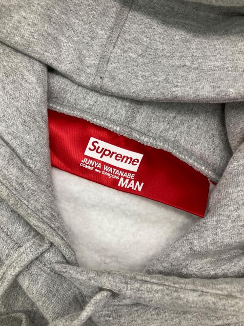 SUPREME（シュプリーム）SUPREME (シュプリーム) COMME des GARCONS JUNYA WATANABE MAN (コムデギャルソンジュンヤワタナベマン) Box Logo Hoodie Customize グレー サイズ:Mの古着・服飾アイテム
