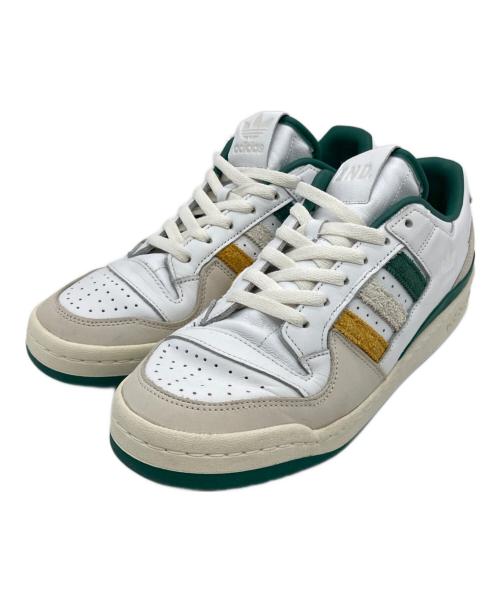 adidas（アディダス）adidas (アディダス) end. (エンド) Forum Varsity Forum Low ホワイト×オレンジ サイズ:US9 1/2の古着・服飾アイテム