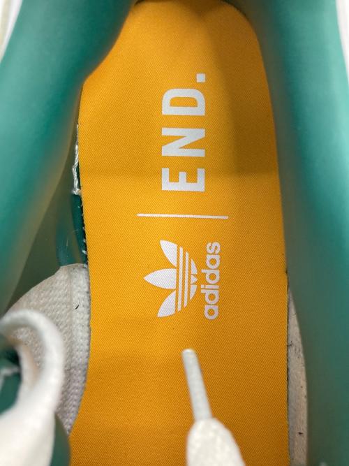 adidas（アディダス）adidas (アディダス) end. (エンド) Forum Varsity Forum Low ホワイト×オレンジ サイズ:US9 1/2の古着・服飾アイテム