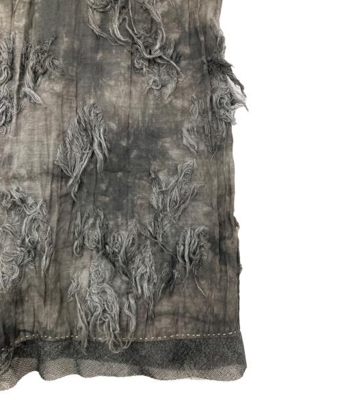 HaaT（ハート）HaaT (ハート) プリーツイージースカート グレー×ブラック サイズ:2の古着・服飾アイテム