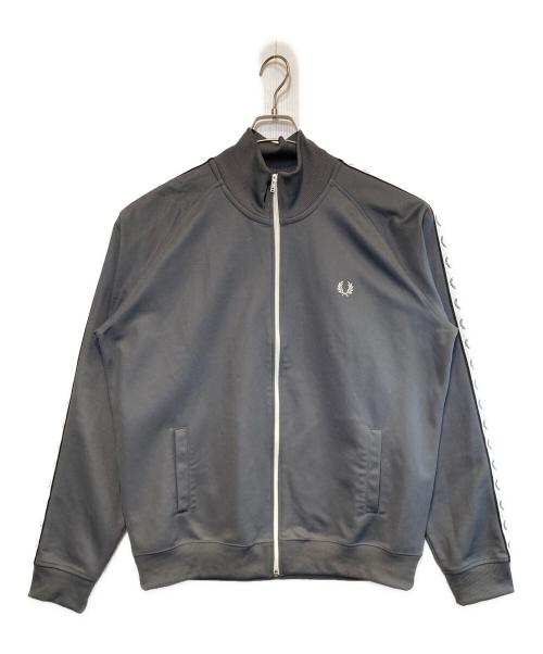 FRED PERRY（フレッドペリー）FRED PERRY (フレッドペリー) Taped Track Jacket グレー サイズ:XLの古着・服飾アイテム