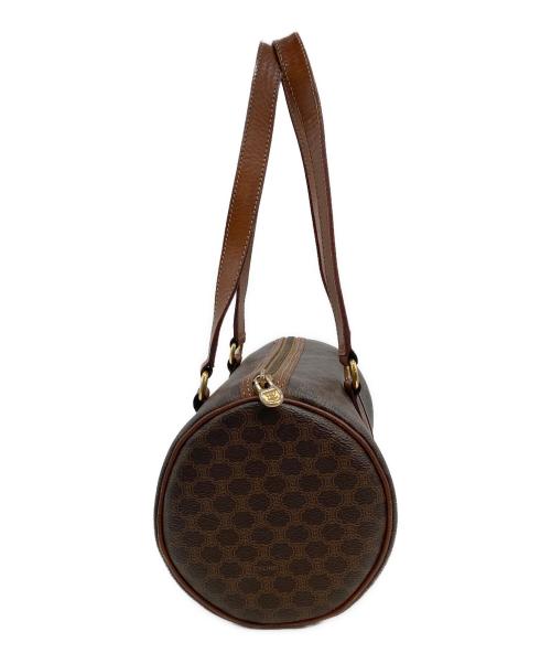 CELINE（セリーヌ）CELINE (セリーヌ) マカダムミニボストンバッグ ブラウンの古着・服飾アイテム