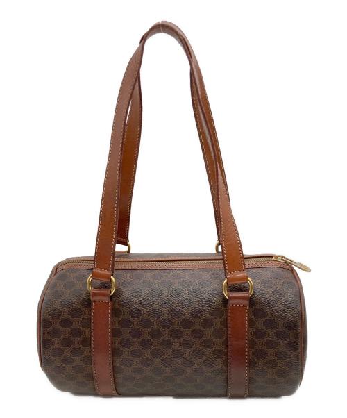 CELINE（セリーヌ）CELINE (セリーヌ) マカダムミニボストンバッグ ブラウンの古着・服飾アイテム