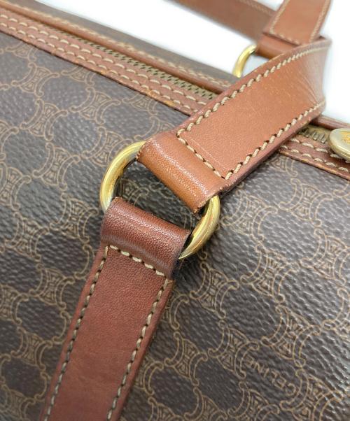 CELINE（セリーヌ）CELINE (セリーヌ) マカダムミニボストンバッグ ブラウンの古着・服飾アイテム