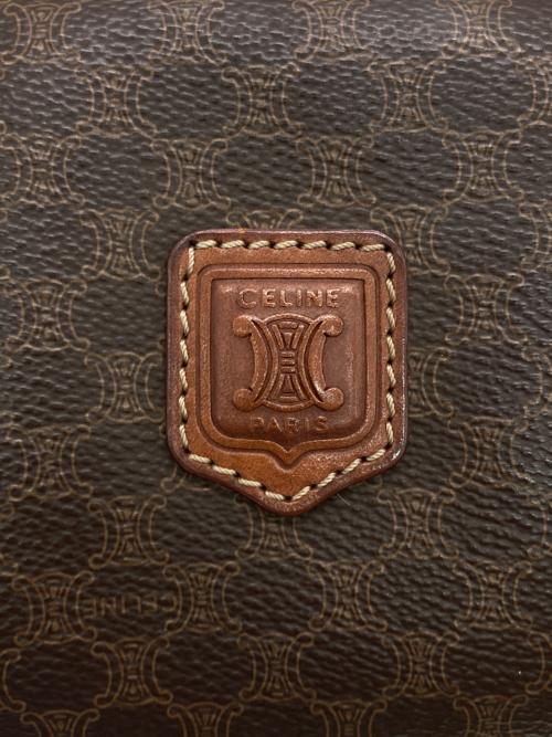 CELINE（セリーヌ）CELINE (セリーヌ) マカダムミニボストンバッグ ブラウンの古着・服飾アイテム