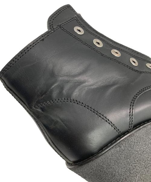 DIESEL Black Gold（ディーゼル ブラック ゴールド）DIESEL Black Gold (ディーゼル ブラック ゴールド) フロントジップブーツ ブラック サイズ:39の古着・服飾アイテム