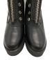 中古・古着 DIESEL Black Gold (ディーゼル ブラック ゴールド) フロントジップブーツ ブラック サイズ:39：8000円