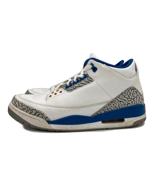 NIKE（ナイキ）NIKE (ナイキ) AIR JORDAN 3 RETRO ホワイト×ブルー サイズ:US10.5の古着・服飾アイテム