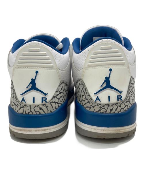 NIKE（ナイキ）NIKE (ナイキ) AIR JORDAN 3 RETRO ホワイト×ブルー サイズ:US10.5の古着・服飾アイテム
