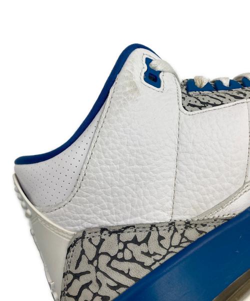 NIKE（ナイキ）NIKE (ナイキ) AIR JORDAN 3 RETRO ホワイト×ブルー サイズ:US10.5の古着・服飾アイテム