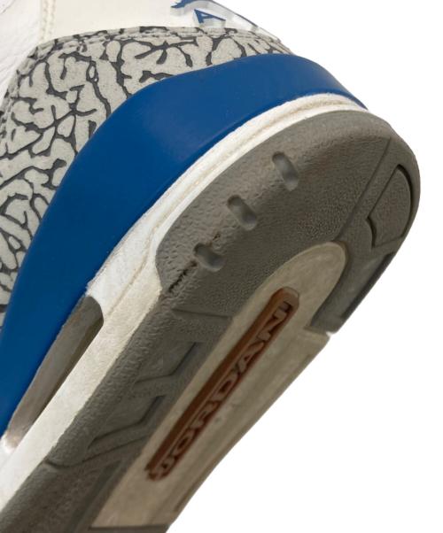 NIKE（ナイキ）NIKE (ナイキ) AIR JORDAN 3 RETRO ホワイト×ブルー サイズ:US10.5の古着・服飾アイテム