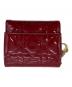 Christian Dior（クリスチャン ディオール）の古着「Lady Dior ロータスウォレット」｜レッド