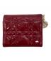 Christian Dior (クリスチャン ディオール) Lady Dior ロータスウォレット レッド：20000円