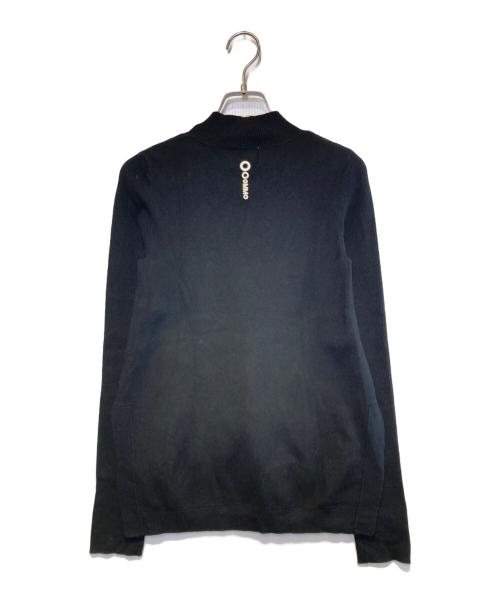 OMMO（オーエムエムオー）OMMO (オーエムエムオー) ハイネックニット ブラック サイズ:Freeの古着・服飾アイテム