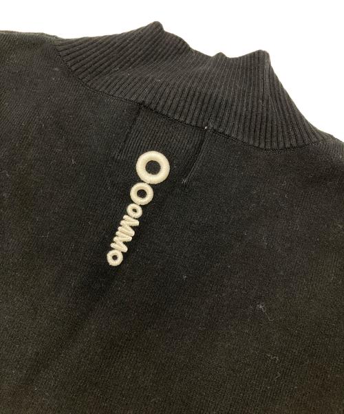OMMO（オーエムエムオー）OMMO (オーエムエムオー) ハイネックニット ブラック サイズ:Freeの古着・服飾アイテム