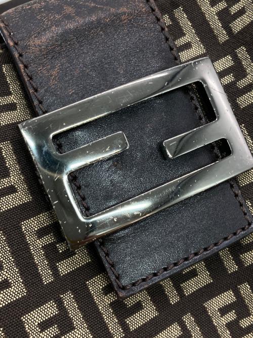 FENDI（フェンディ）FENDI (フェンディ) ズッキーノホリゾンタルトート ブラウン×ベージュの古着・服飾アイテム