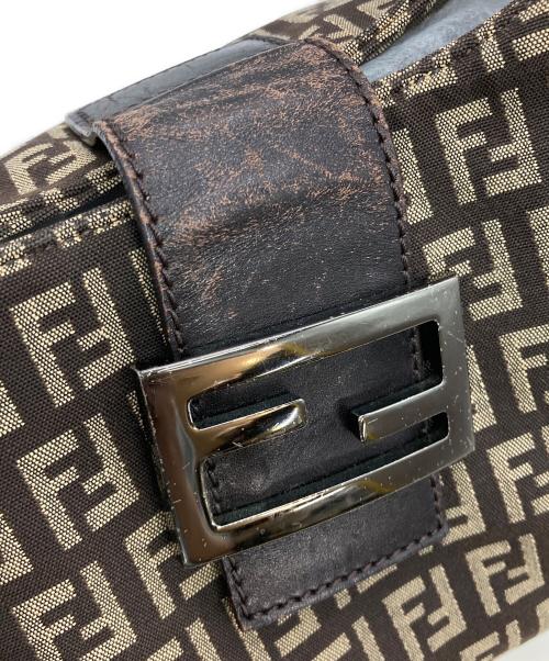 FENDI（フェンディ）FENDI (フェンディ) ズッキーノホリゾンタルトート ブラウン×ベージュの古着・服飾アイテム