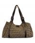 FENDI (フェンディ) ズッキーノホリゾンタルトート ブラウン×ベージュ：40000円