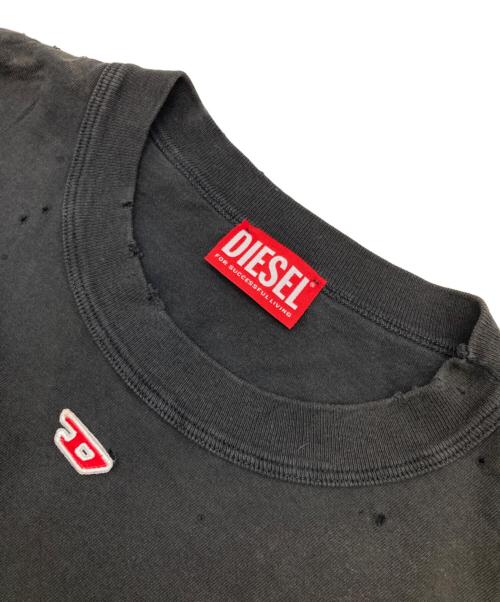 DIESEL（ディーゼル）DIESEL (ディーゼル) T-CRANE-LS-N2カットソー グレー サイズ:Ｍの古着・服飾アイテム